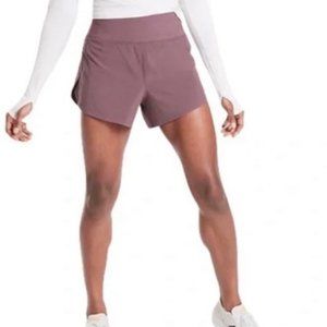 Athleta Run With It 3” Mauve Purple Workout Shorts